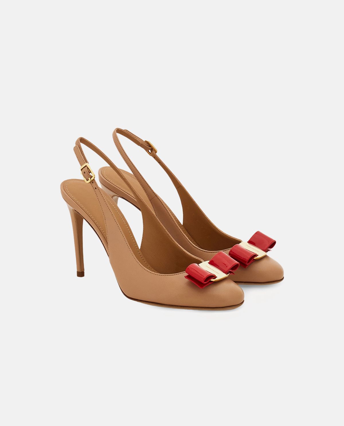 Giày slingback phối nơ Vara