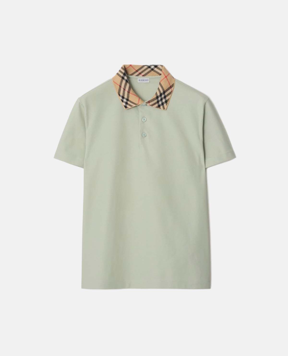 Áo polo phối cổ họa tiết Burberry Check