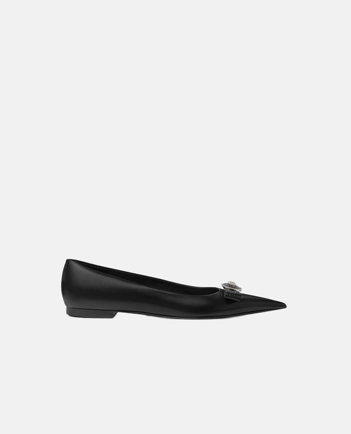 Giày búp bê da Gianni Ribbon