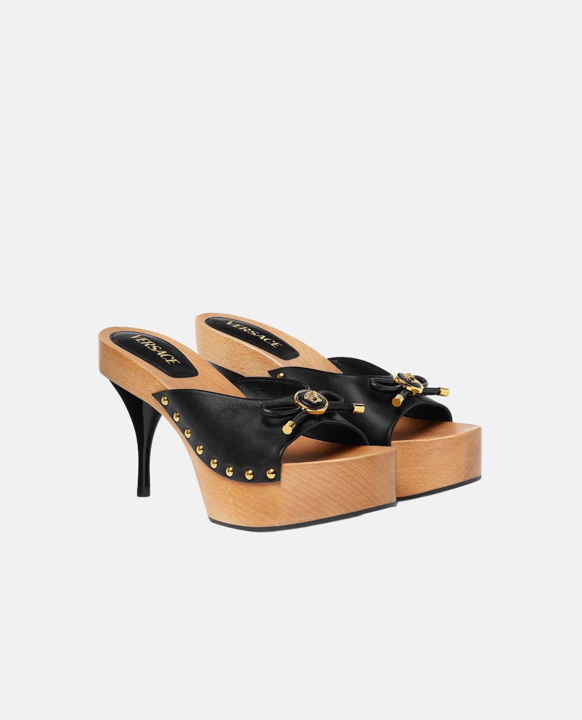 Giày clog da Opera Bow 110