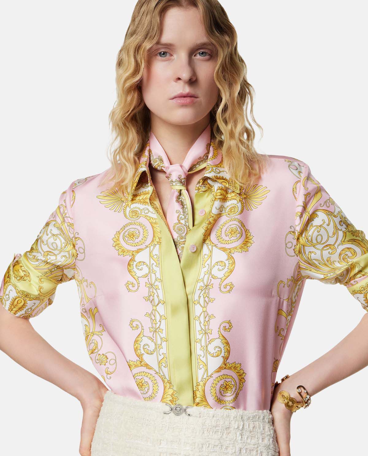 Khăn lavallière lụa Spring Barocco