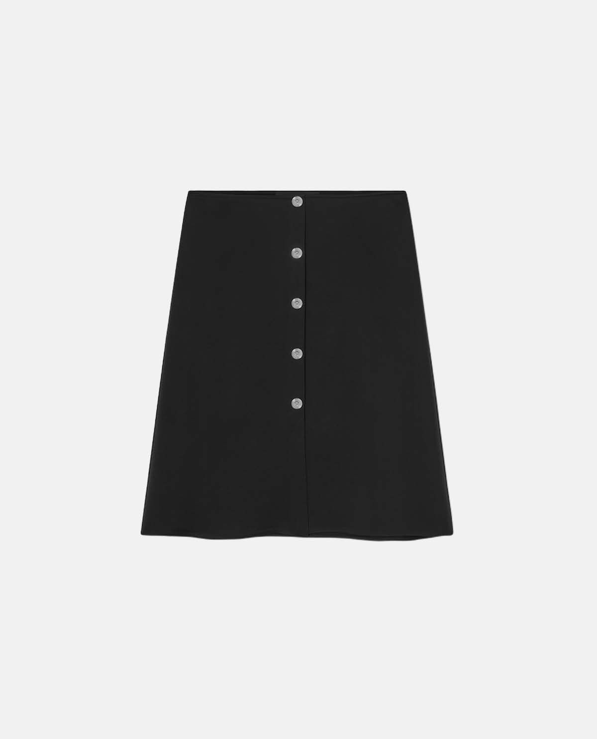 Chân váy midi satin dáng chữ A