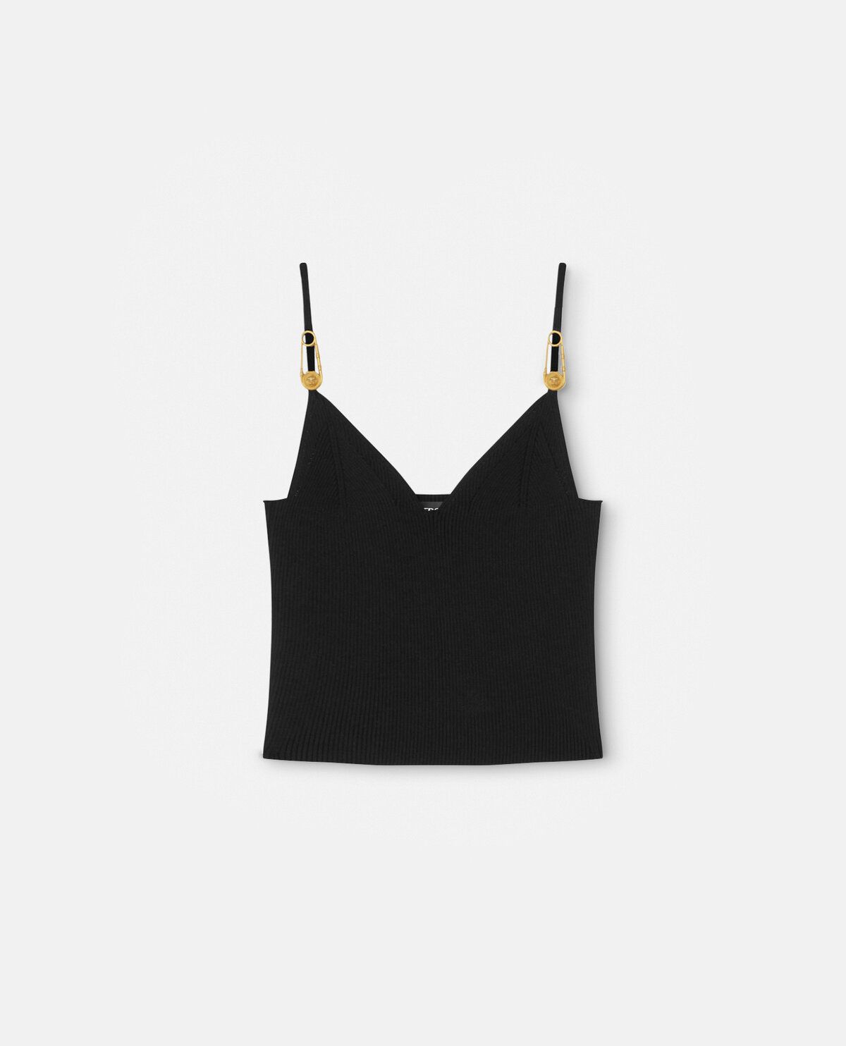 Áo croptop dệt kim Safety Pin