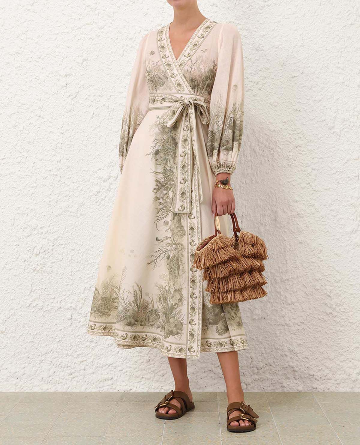 Đầm midi vạt chéo Wanderlust
