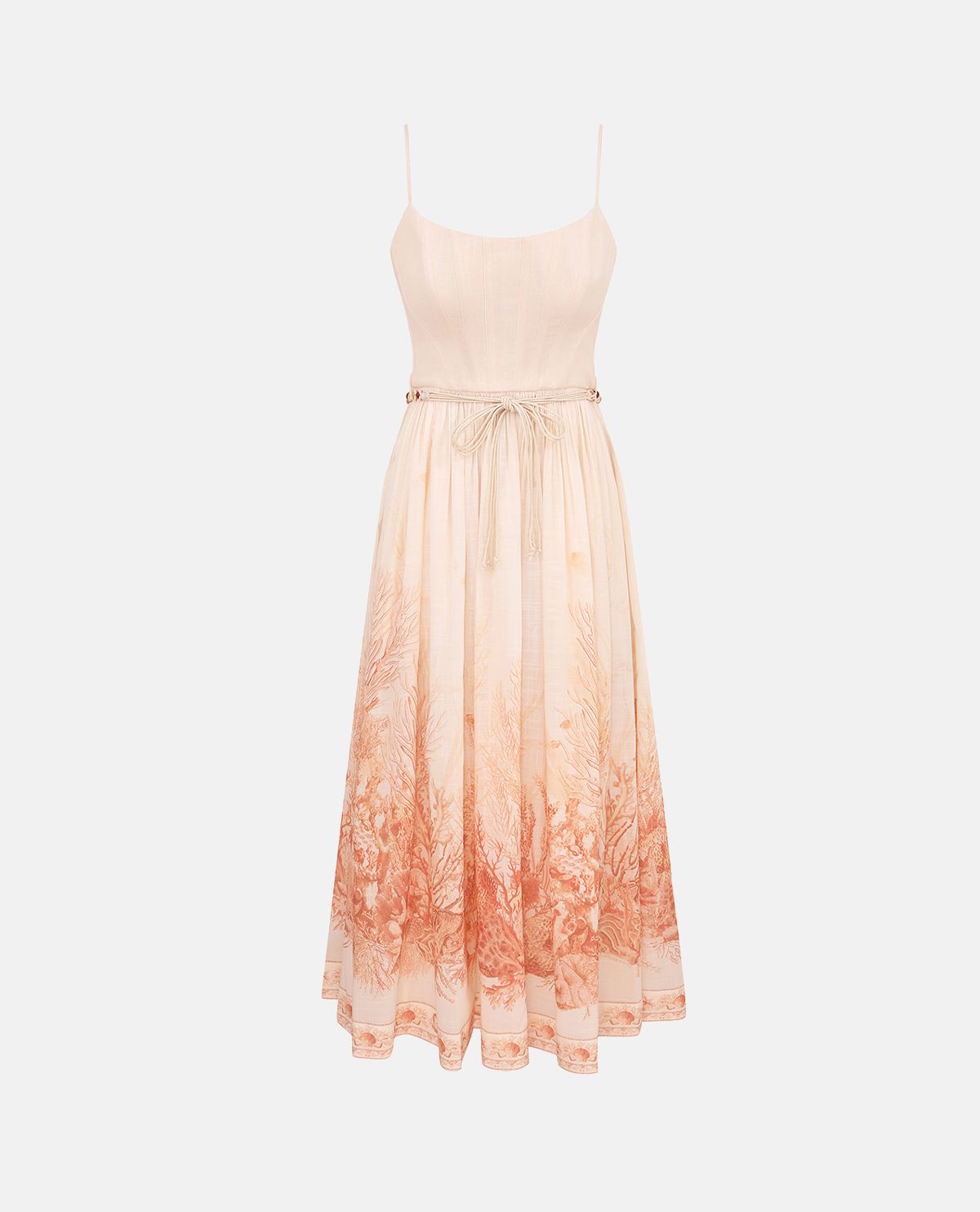 Đầm midi hai dây xếp ly Wanderlust
