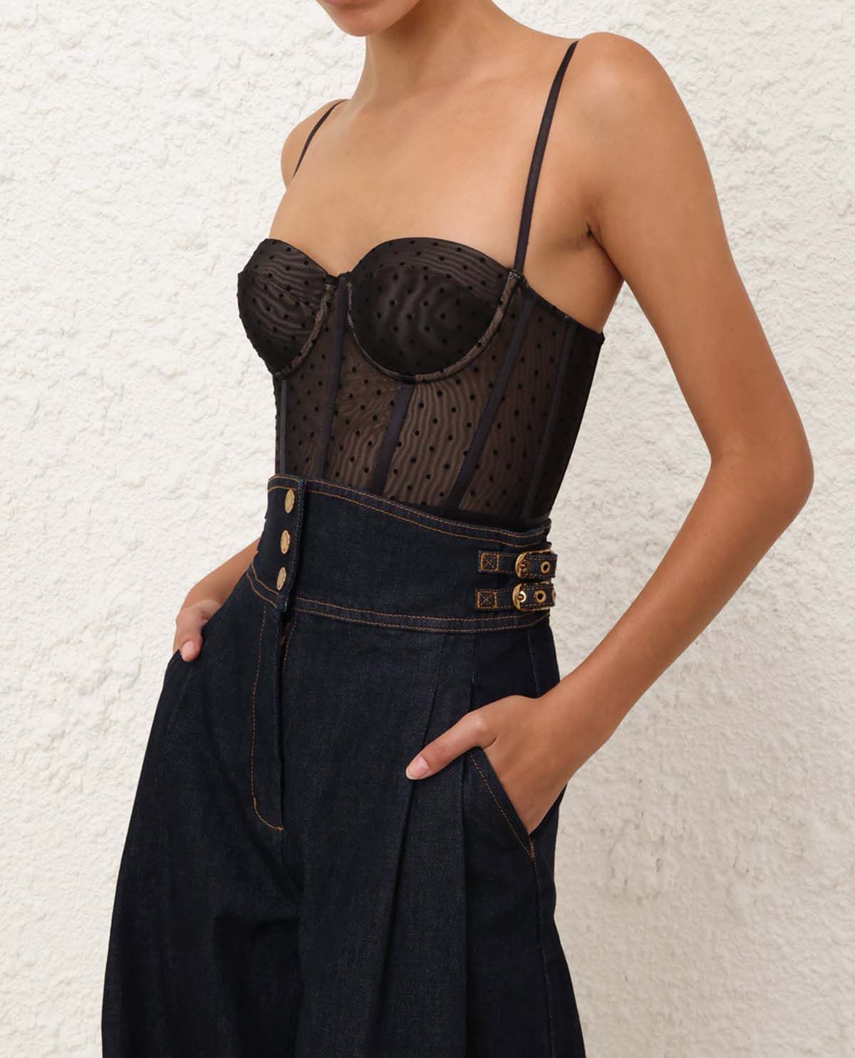 Bodysuit họa tiết chấm bi