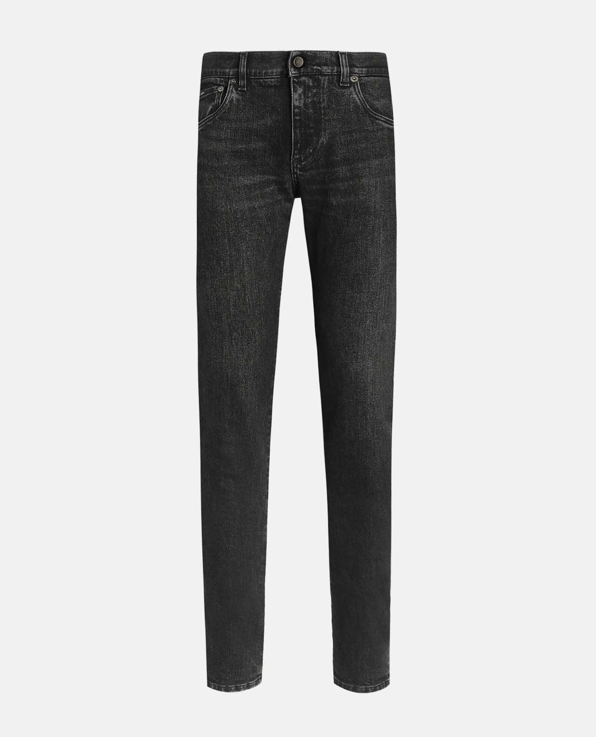Quần skinny jeans phối tag logo