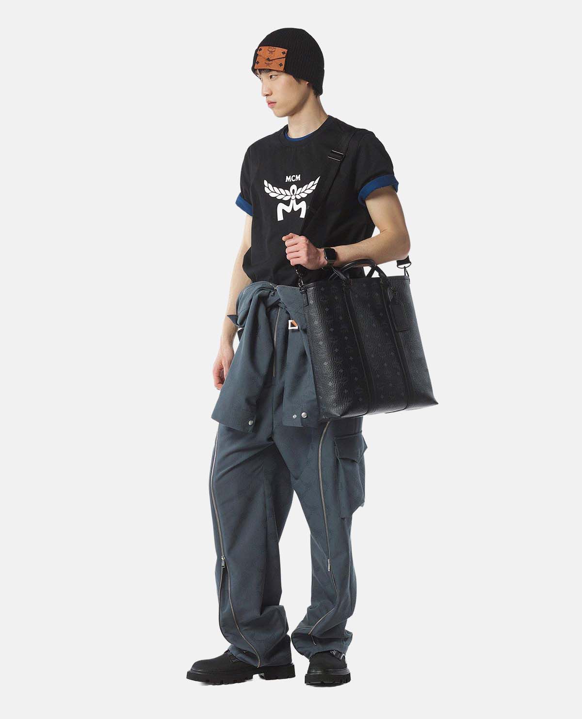 Túi tote Aren N/S cỡ lớn họa tiết Visetos