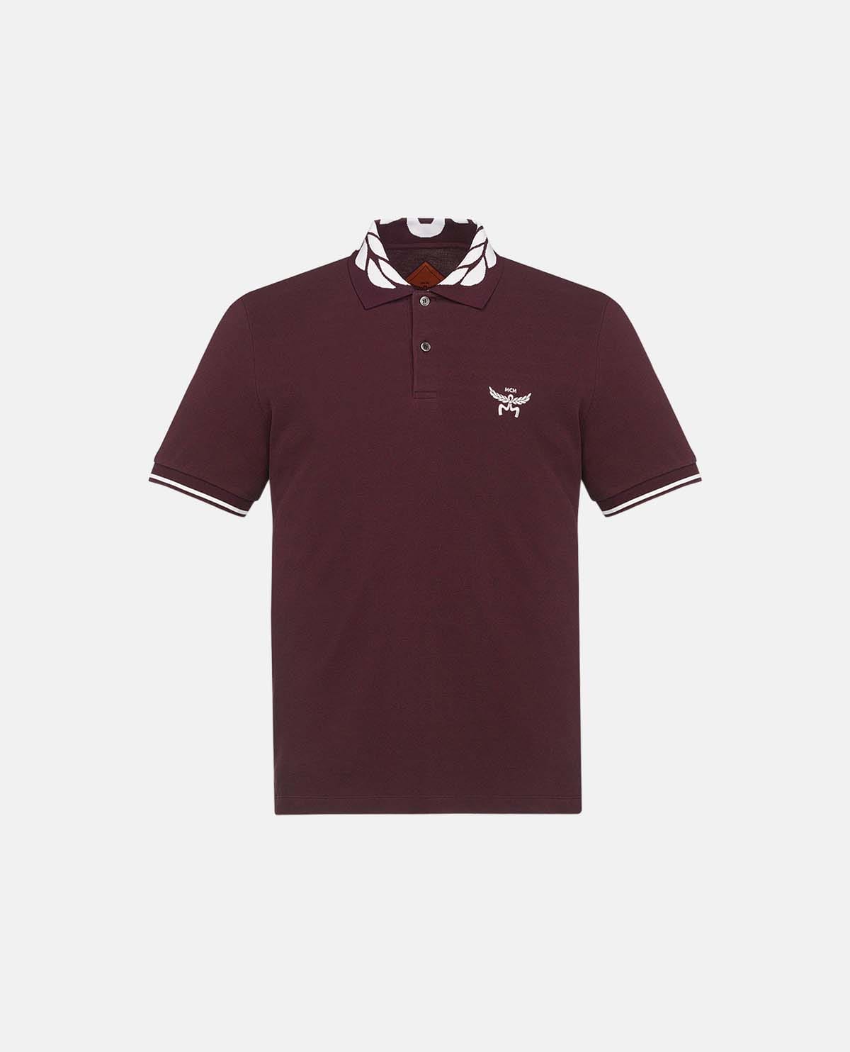 Áo polo cotton piqué phối logo Laurel