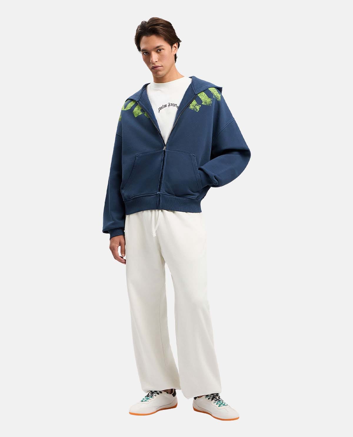 Áo hoodie khóa kéo phối logo