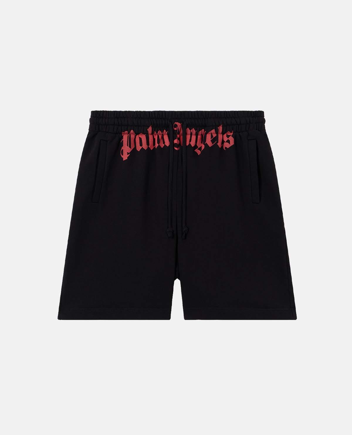 Quần short nỉ phối logo cỡ lớn