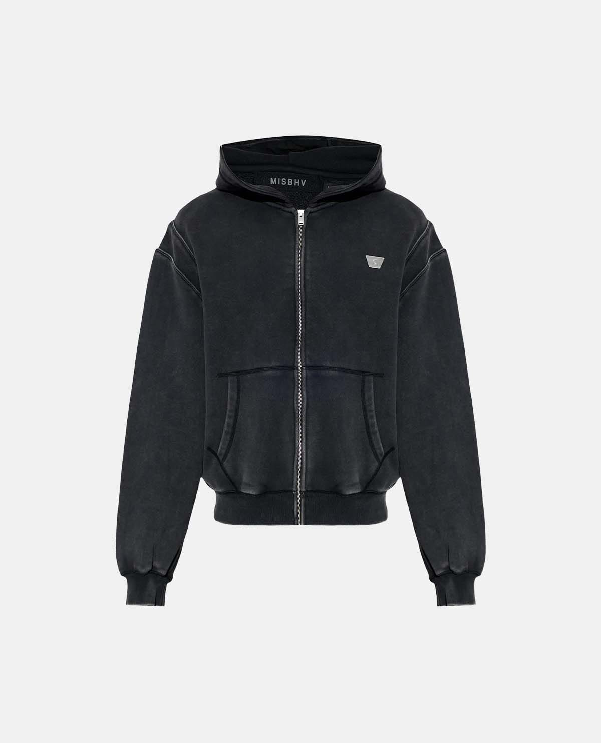 Áo hoodie Teddy phối khóa kéo
