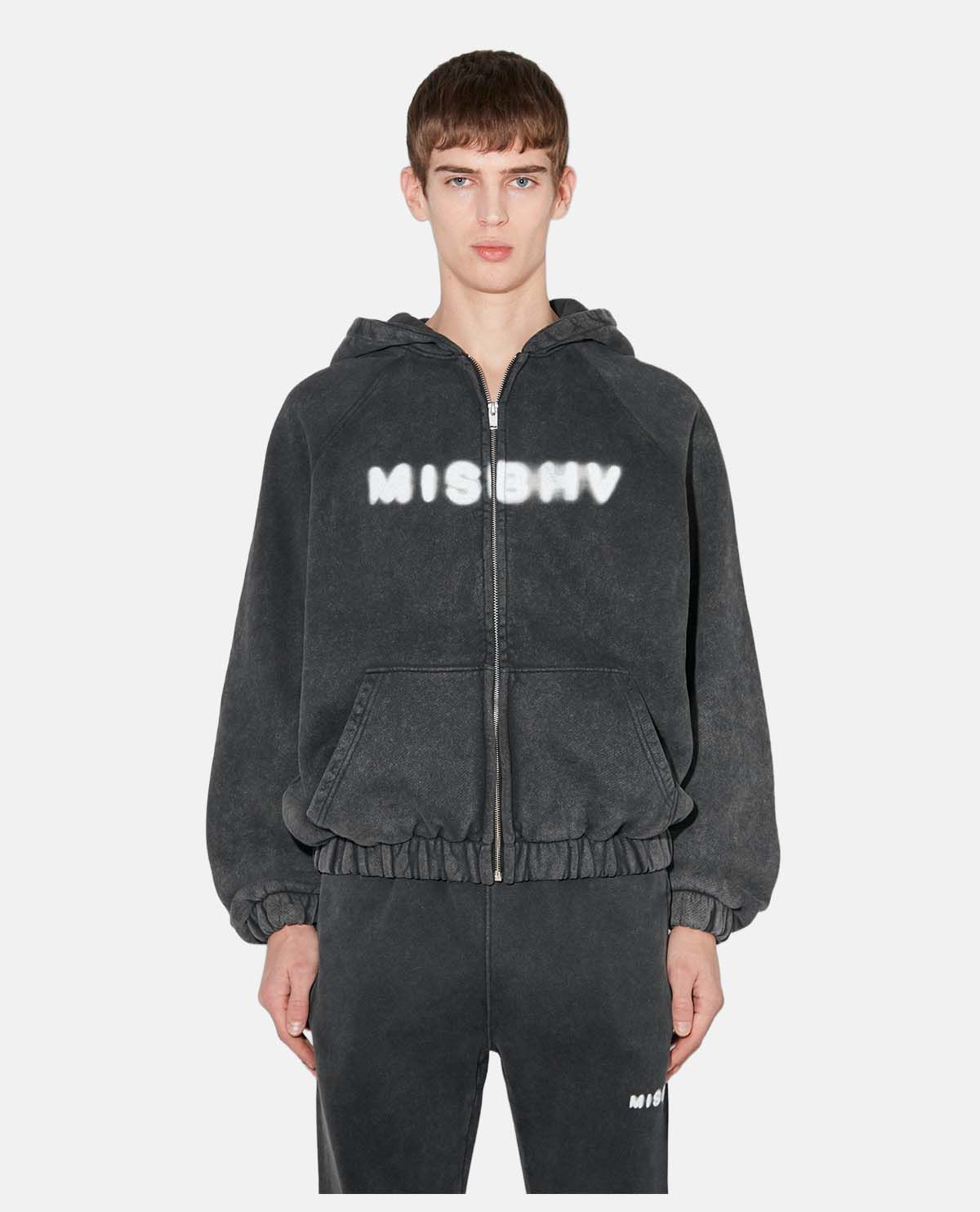 Áo hoodie phối khóa kéo Community