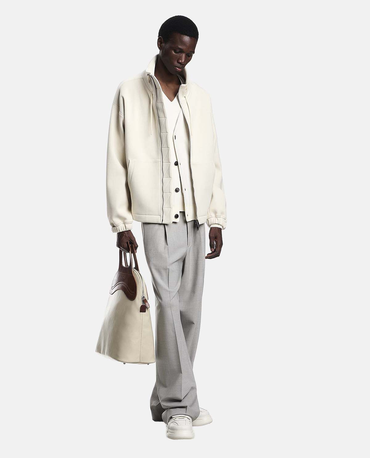 Áo cardigan cổ V tay dài