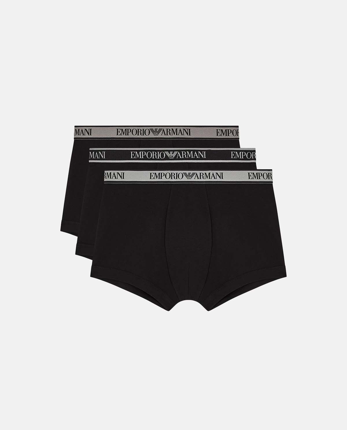 Bộ 3 quần lót boxer cotton co giãn phối logo