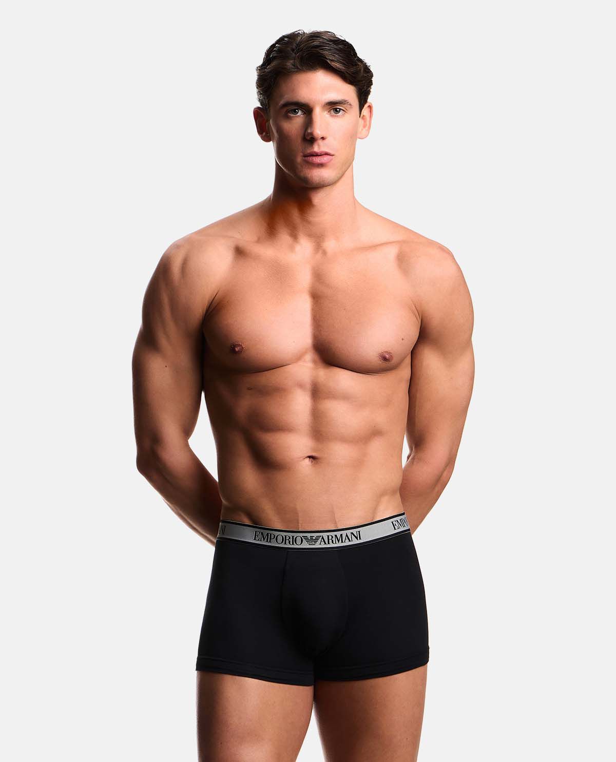 Bộ 3 quần lót boxer cotton co giãn phối logo