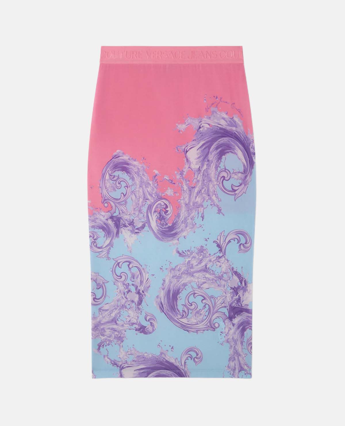 Chân váy midi lưng thun Wave Couture