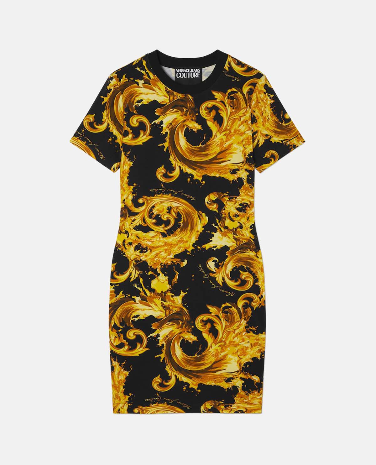Đầm thun tay ngắn Wave Couture