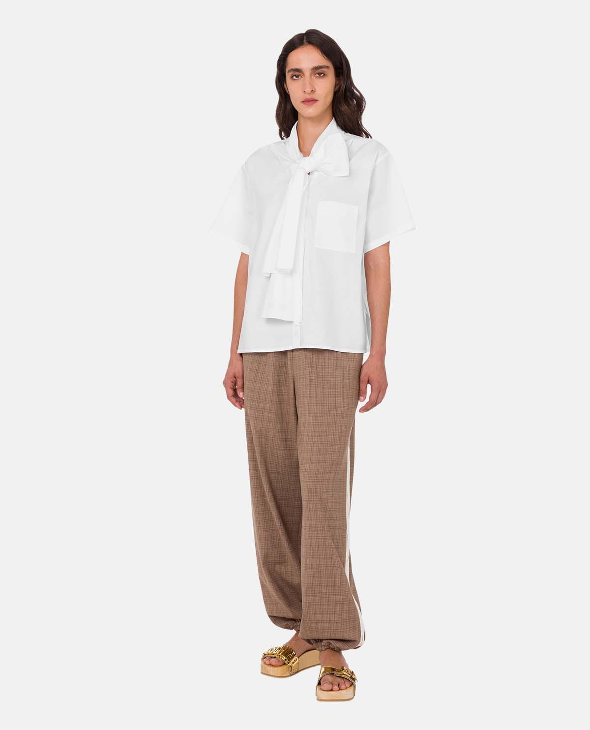 Áo sơ mi cotton poplin tay ngắn