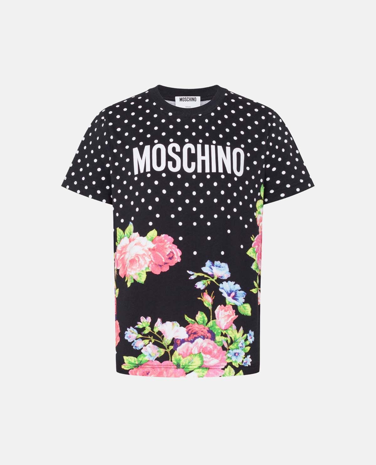 Áo thun cotton jersey hữu cơ in họa tiết