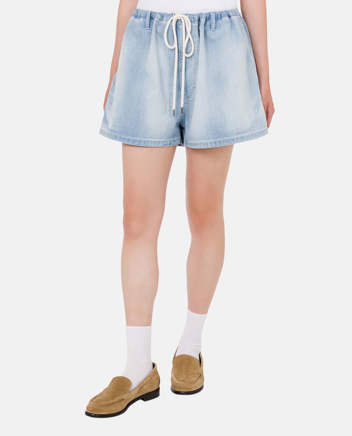 Quần short cotton denim