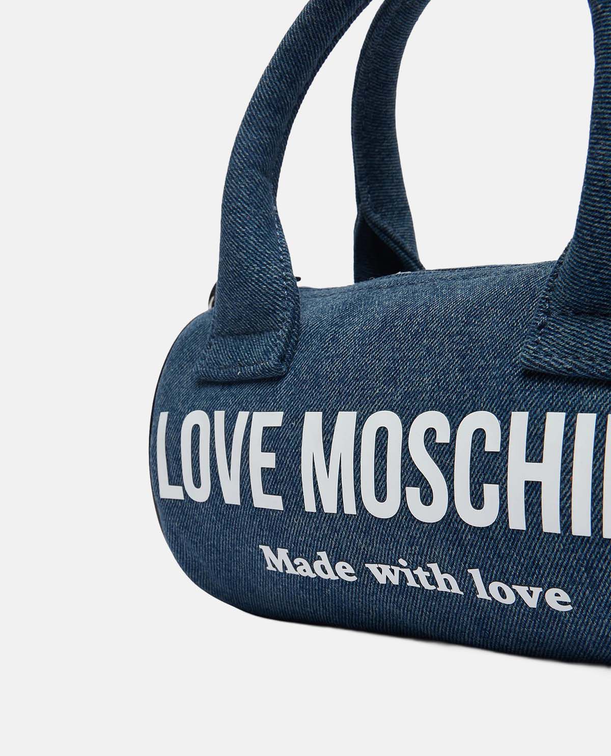 Túi boston denim Made With Love