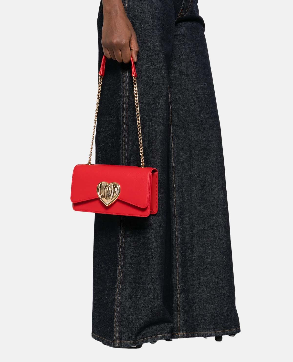 Túi đeo vai Love Moschino khóa trái tim