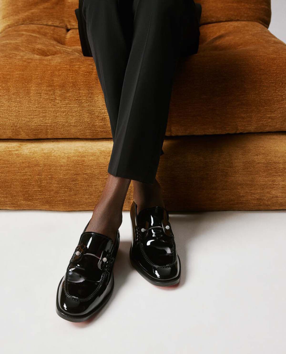 Giày loafer Chambelimoc Night Strass