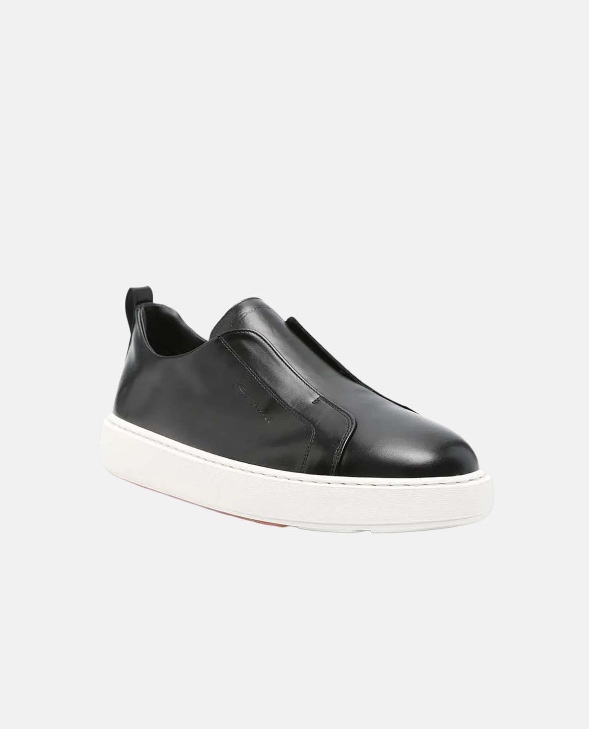 Giày slip-on da mũi tròn