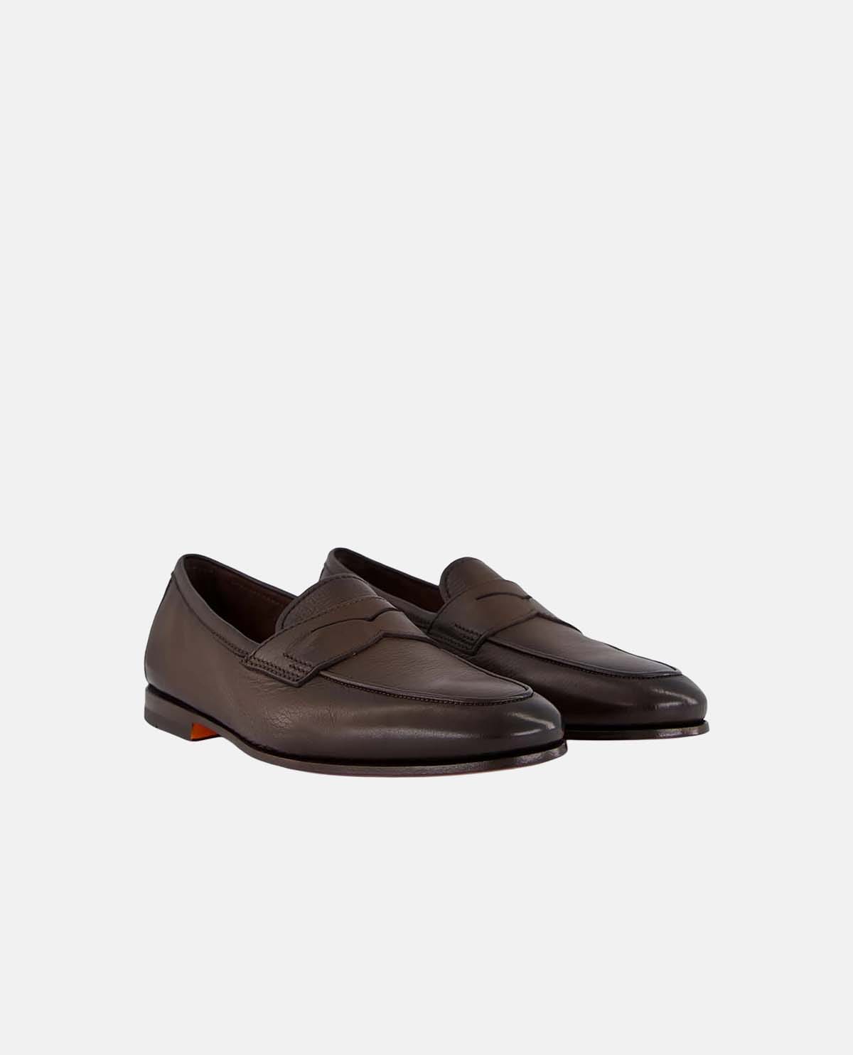 Giày penny loafer da Carlo