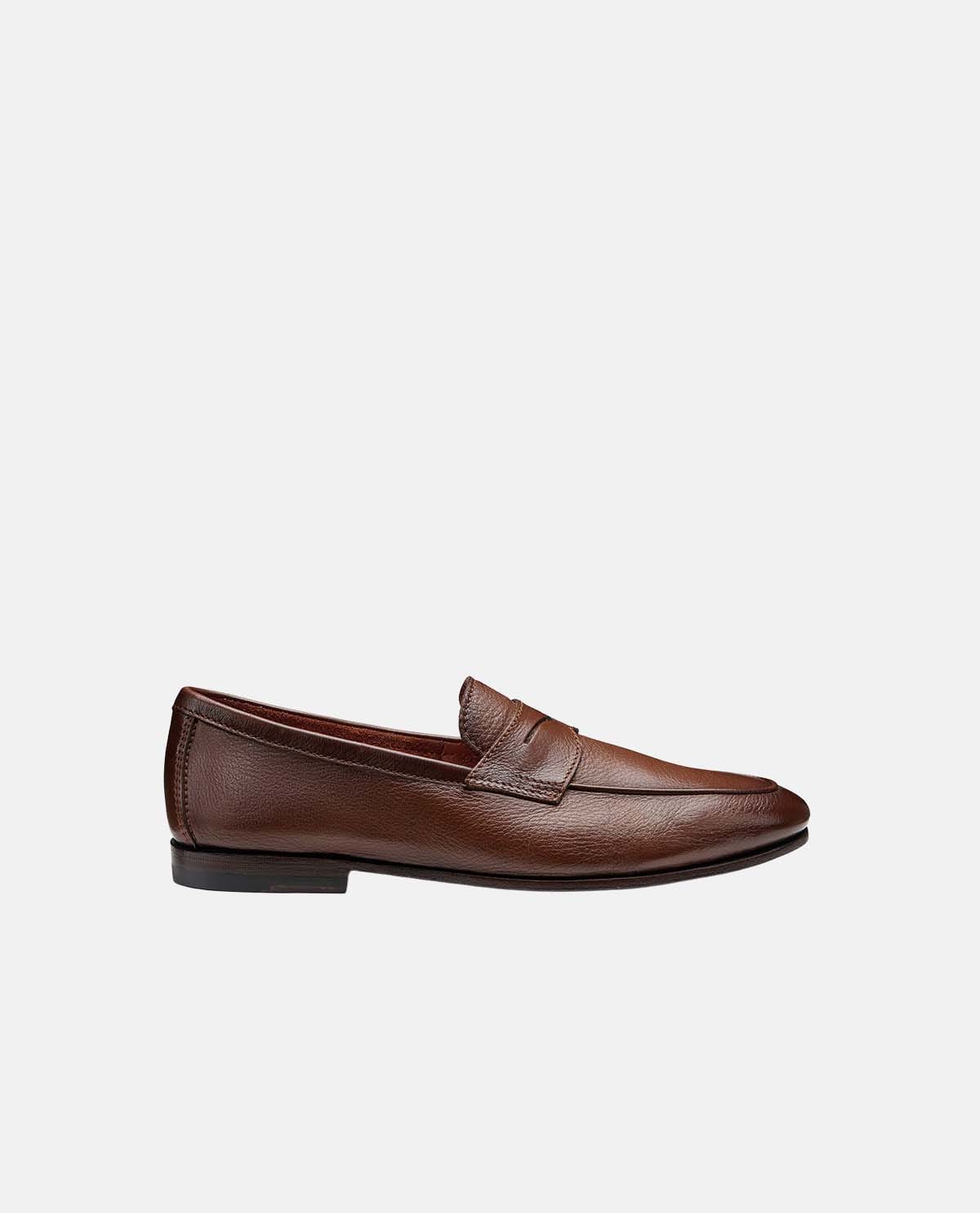Giày penny loafer da Carlo