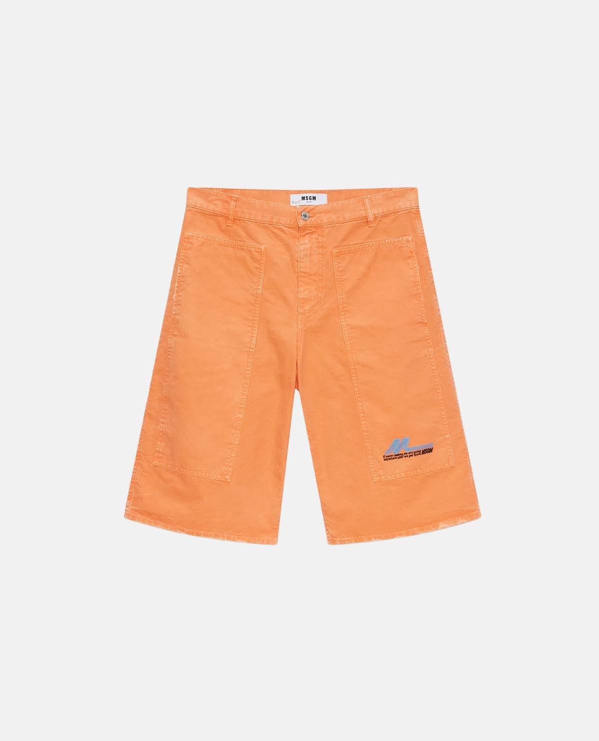 Quần short bermuda wash bạc