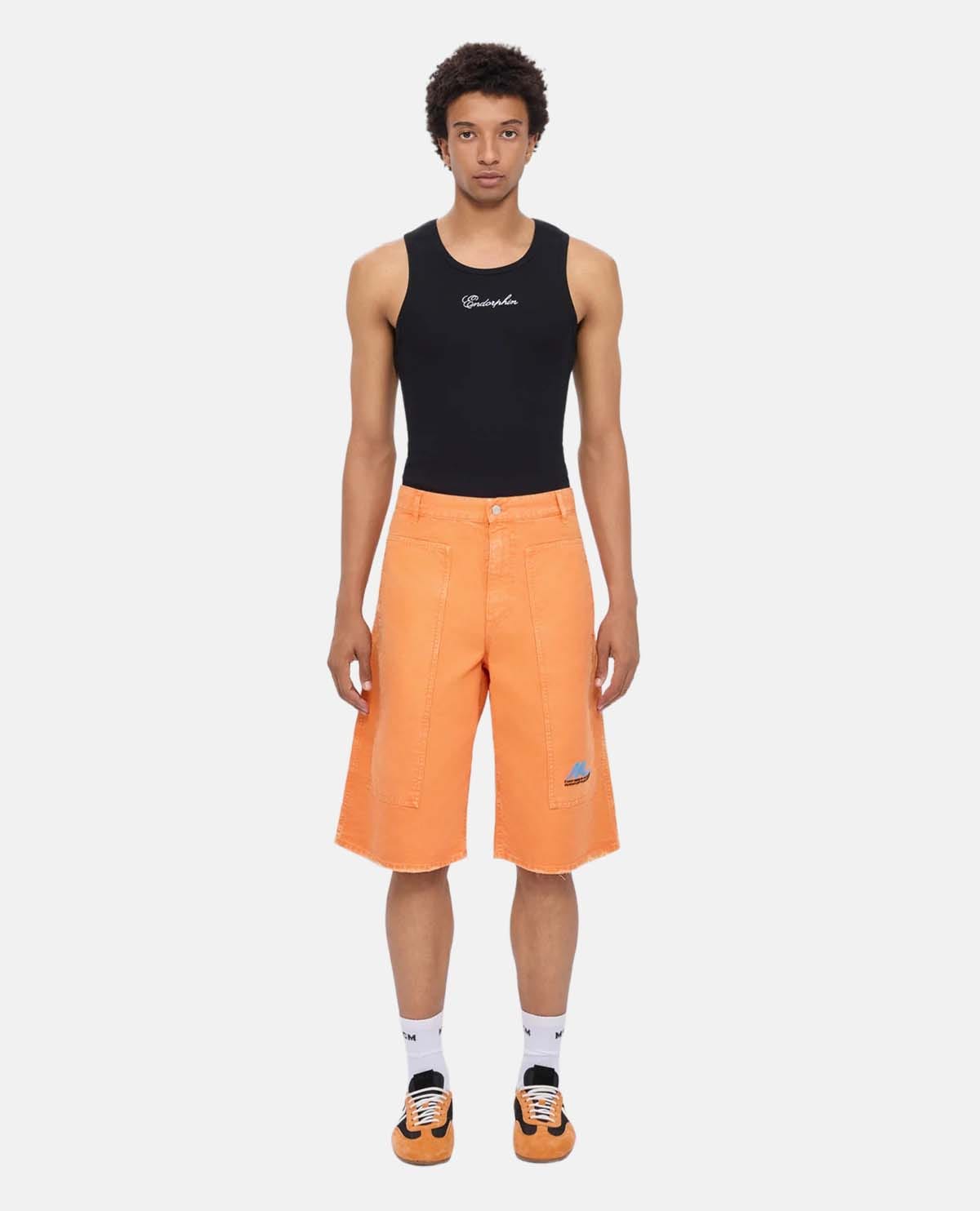Quần short bermuda wash bạc