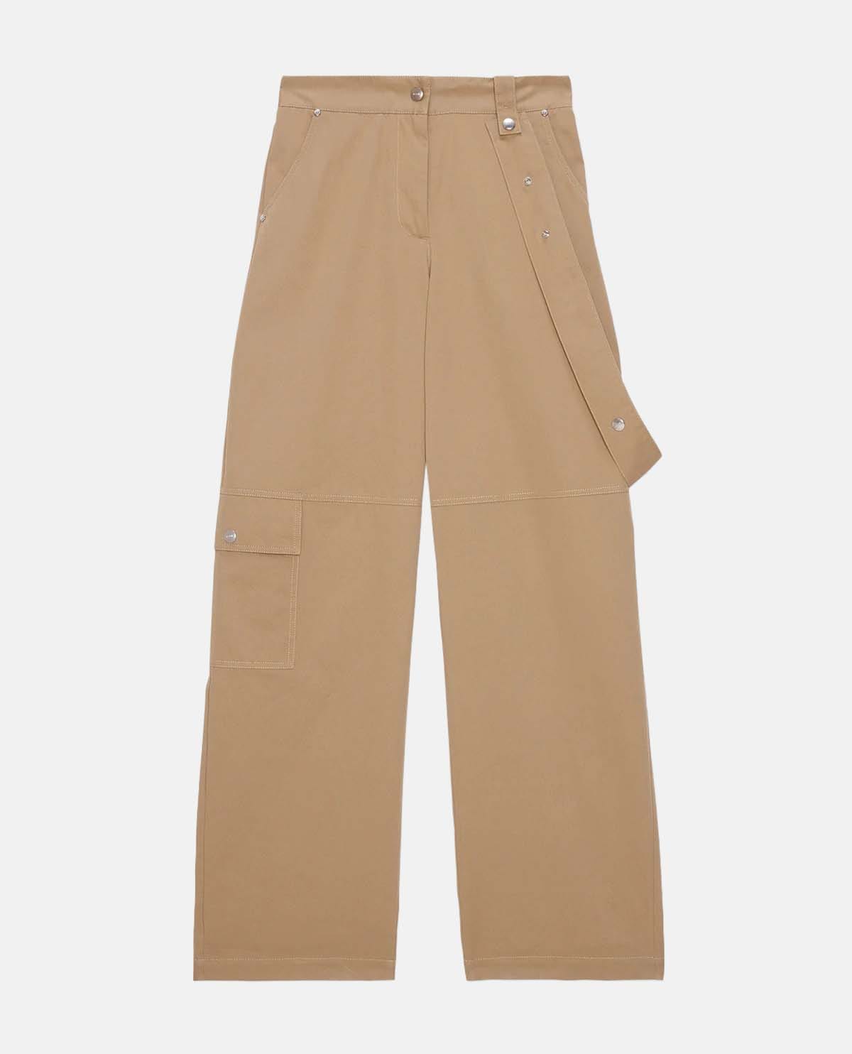 Quần dài cotton phối túi hộp
