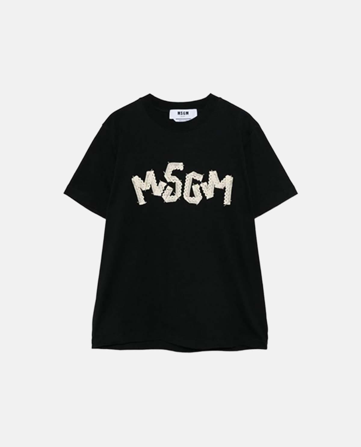 Áo thun tay ngắn phối logo MSGM