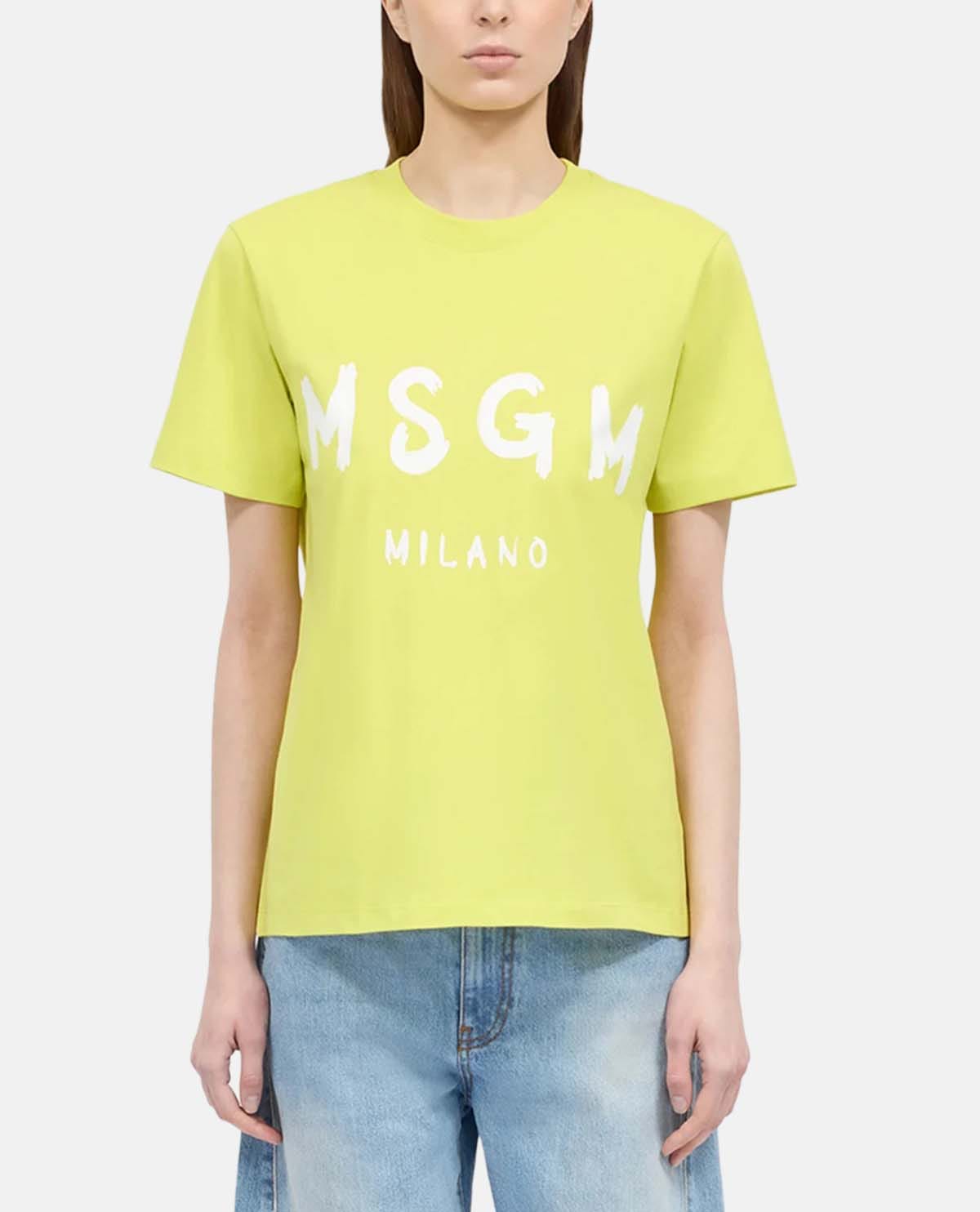 Áo thun jersey tay ngắn phối logo