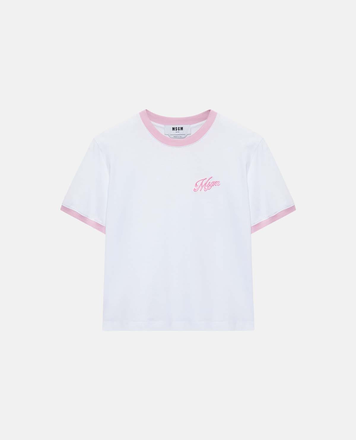 Áo thun tay ngắn thêu logo MSGM