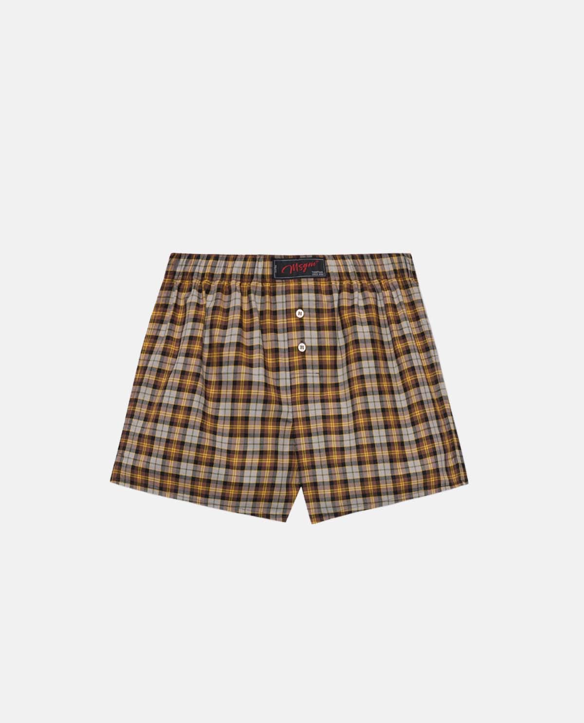 Quần short boxer kẻ caro