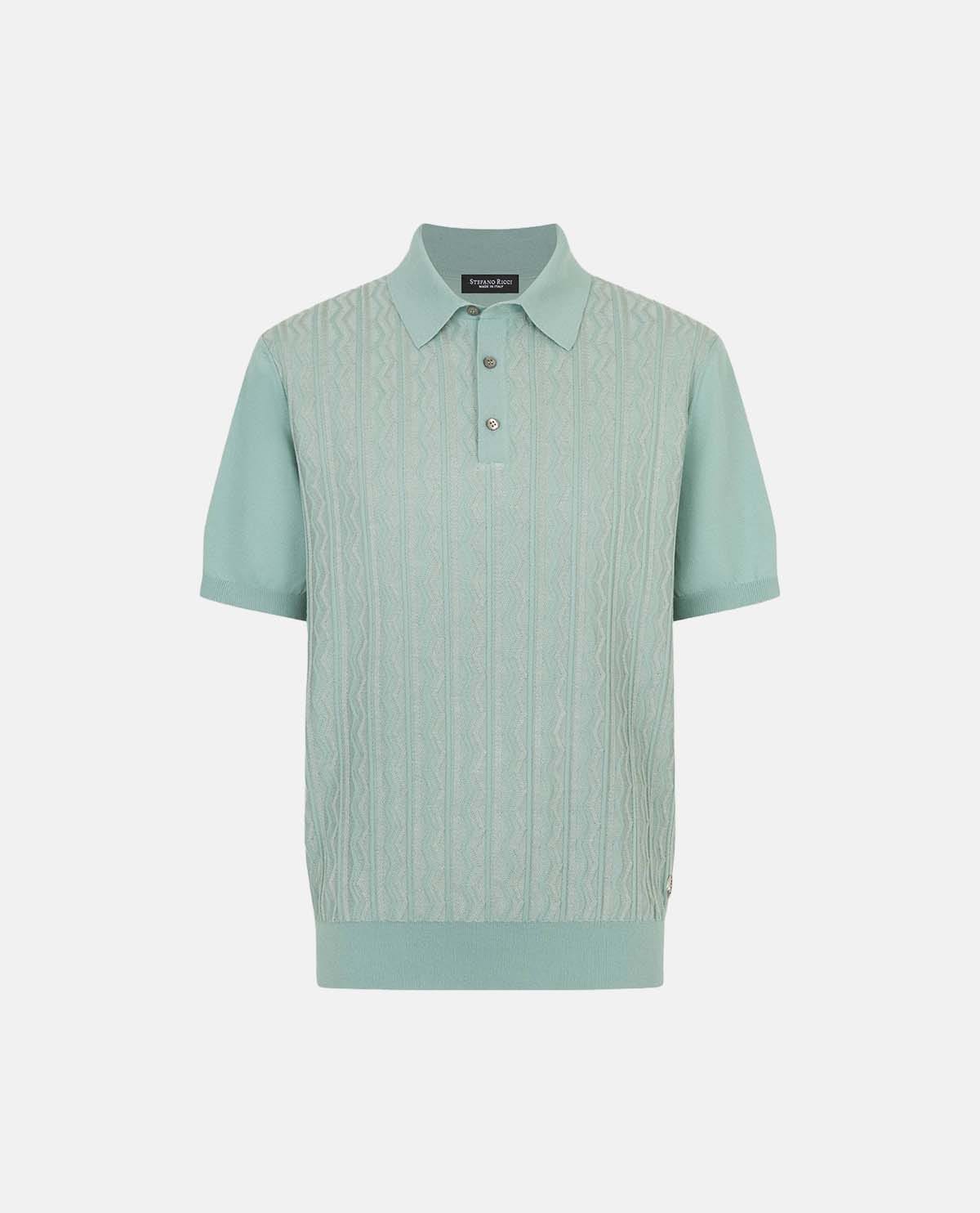 Áo polo dệt kim tay ngắn