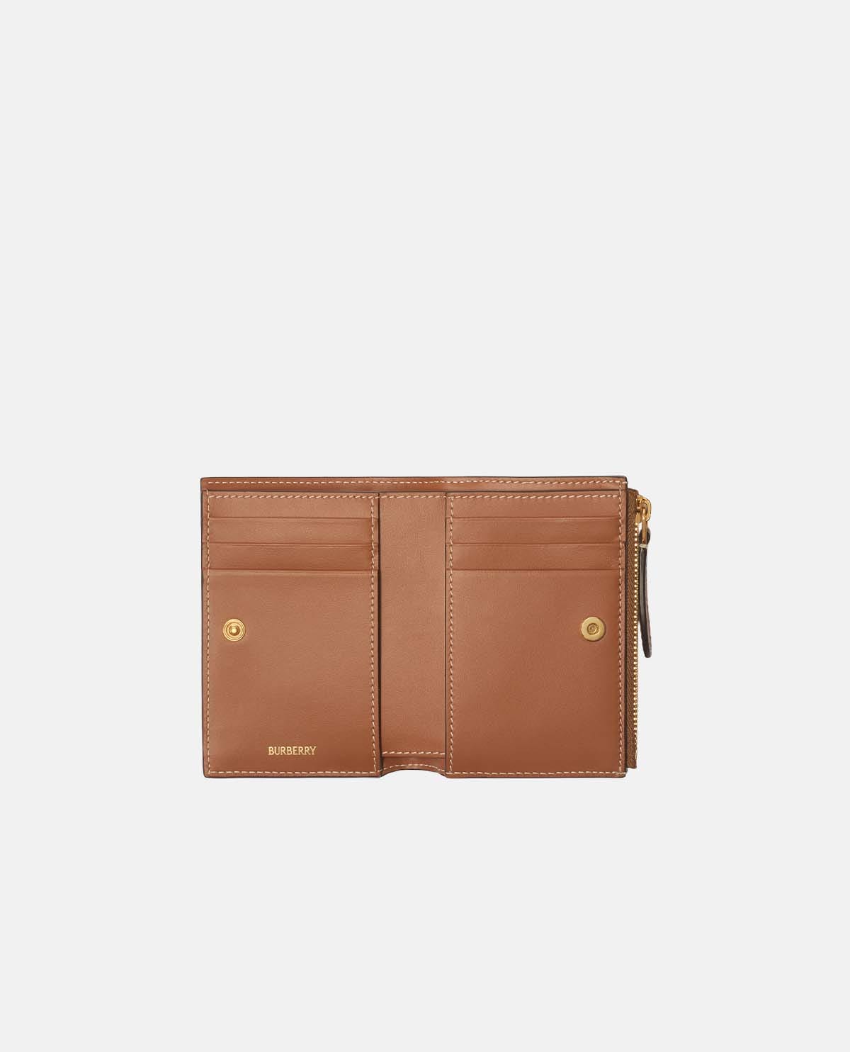Ví gập cỡ nhỏ họa tiết Burberry Check