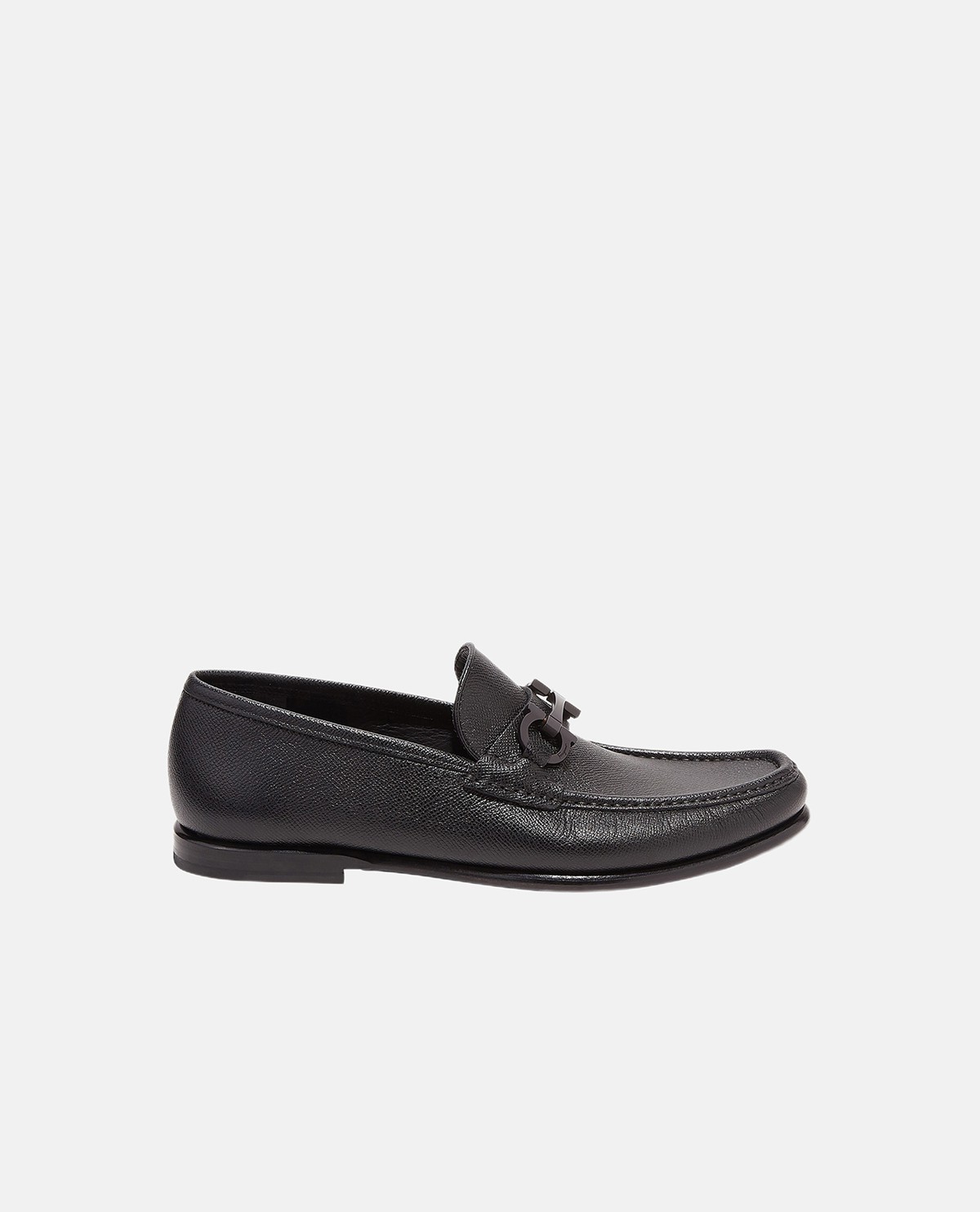 Giày moccasin phối quai Gancini