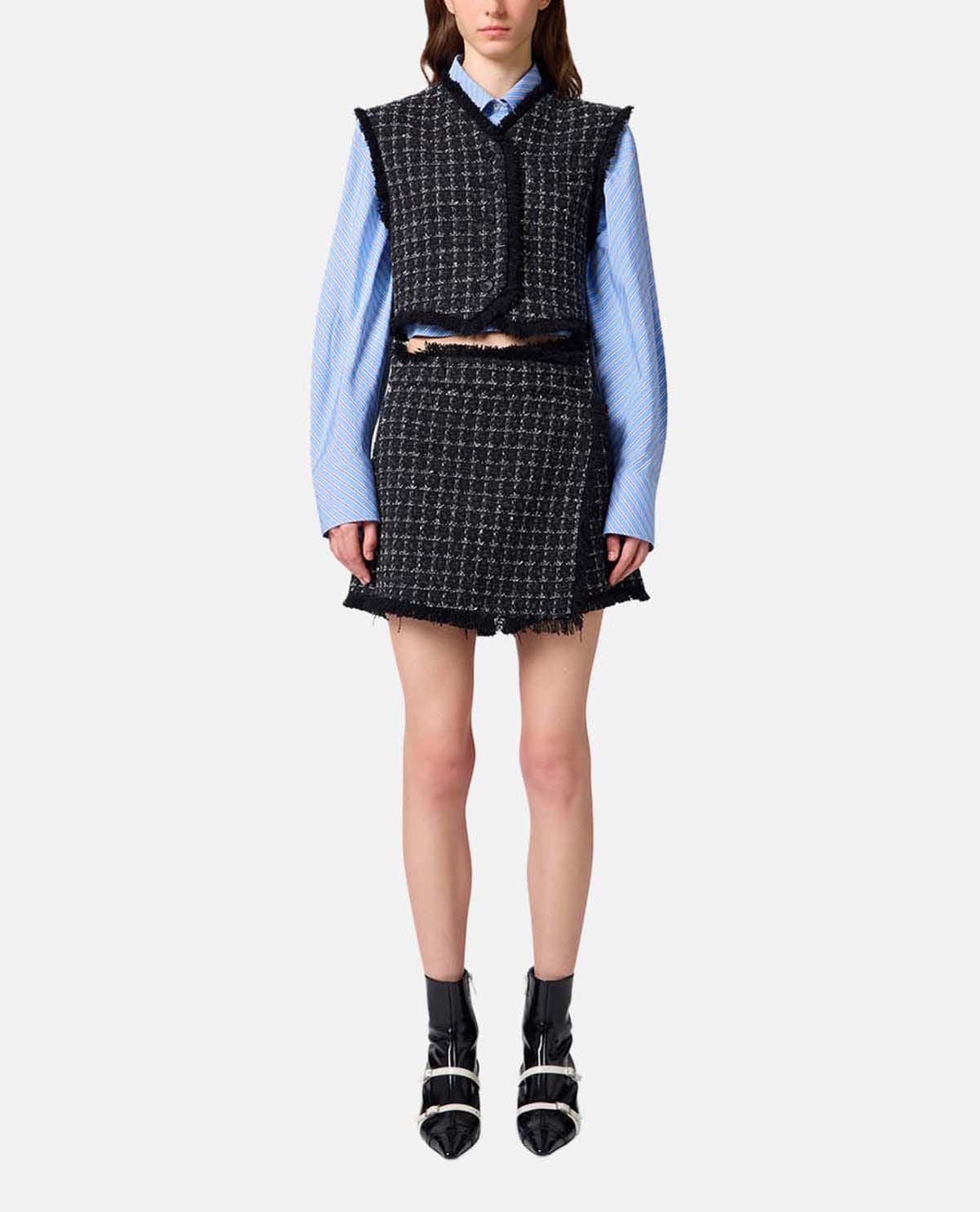 Quần skort tweed