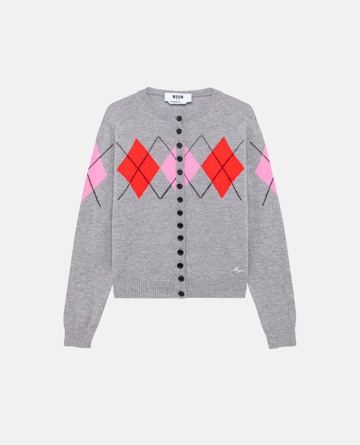 Áo cardigan họa tiết argyle