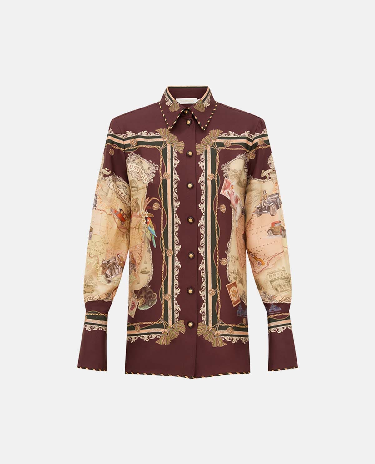 Áo sơ mi lụa twill Valiant