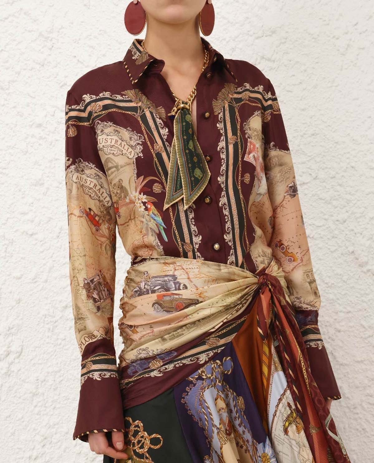 Áo sơ mi lụa twill Valiant