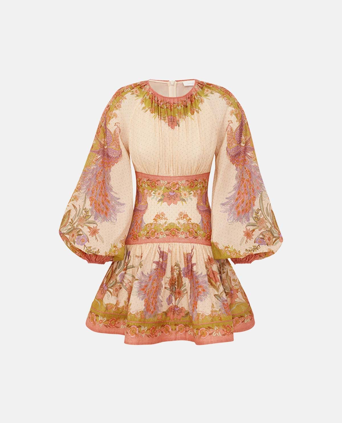 Đầm mini tay phồng Indra