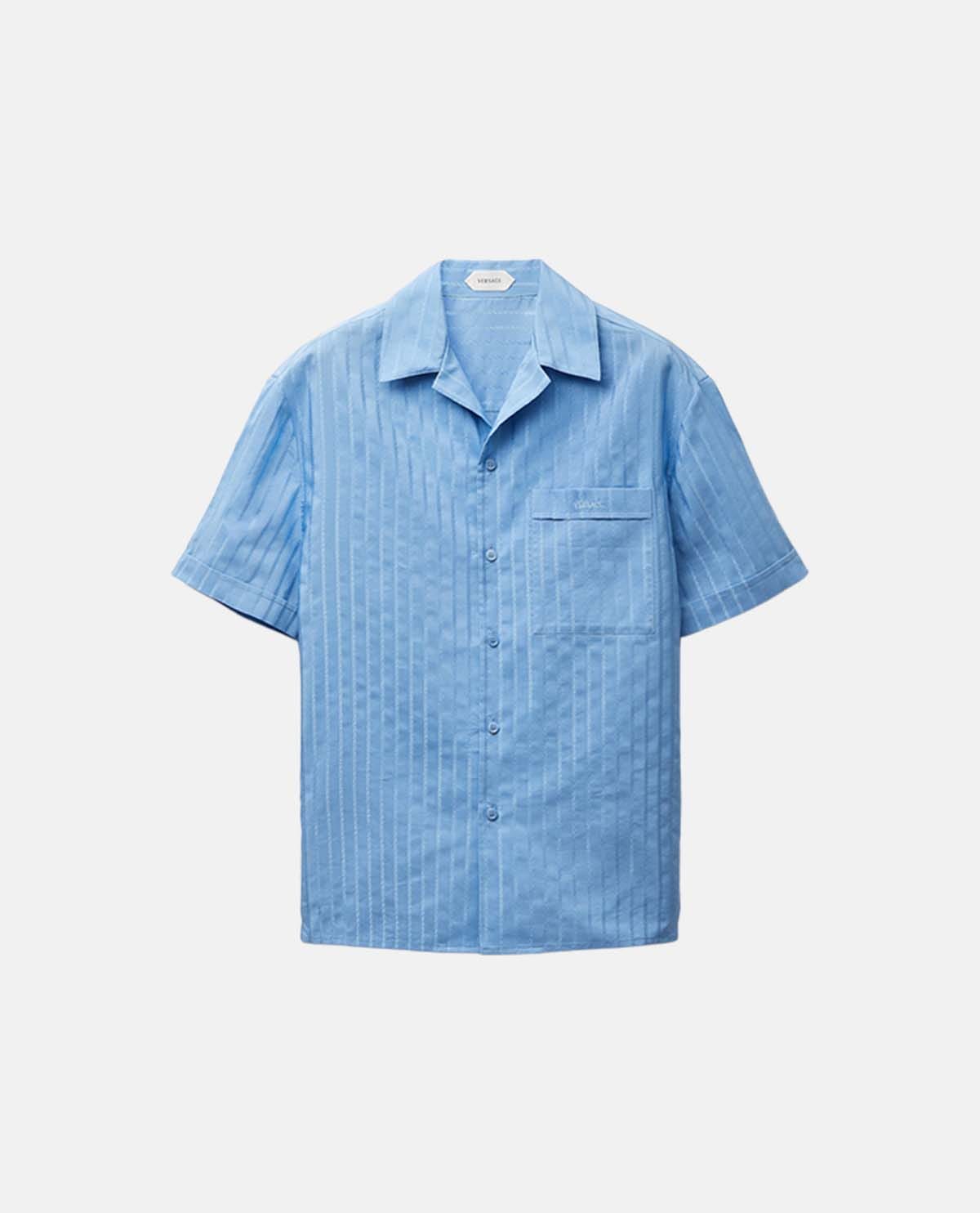 Áo sơ mi cotton lụa tay ngắn