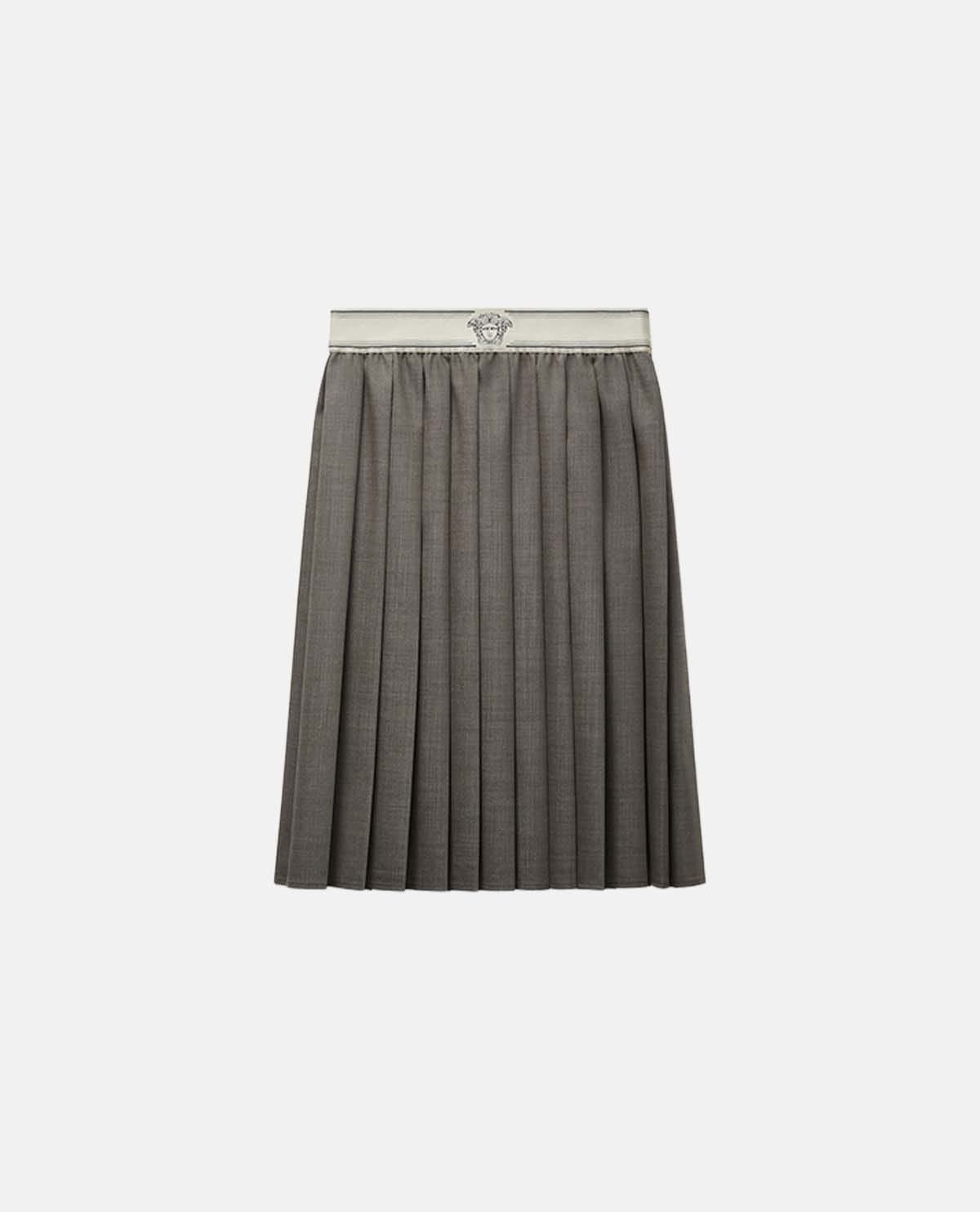 Chân váy midi xếp ly dáng chữ A