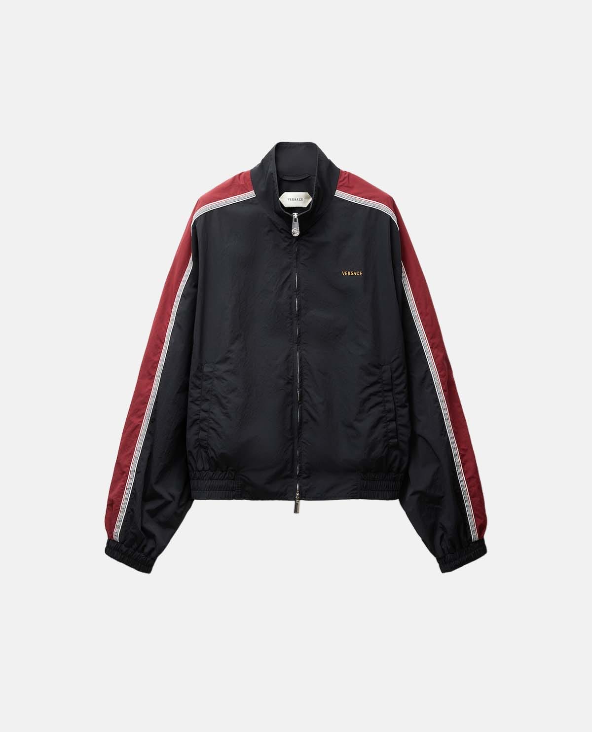 Áo blouson nylon thêu logo