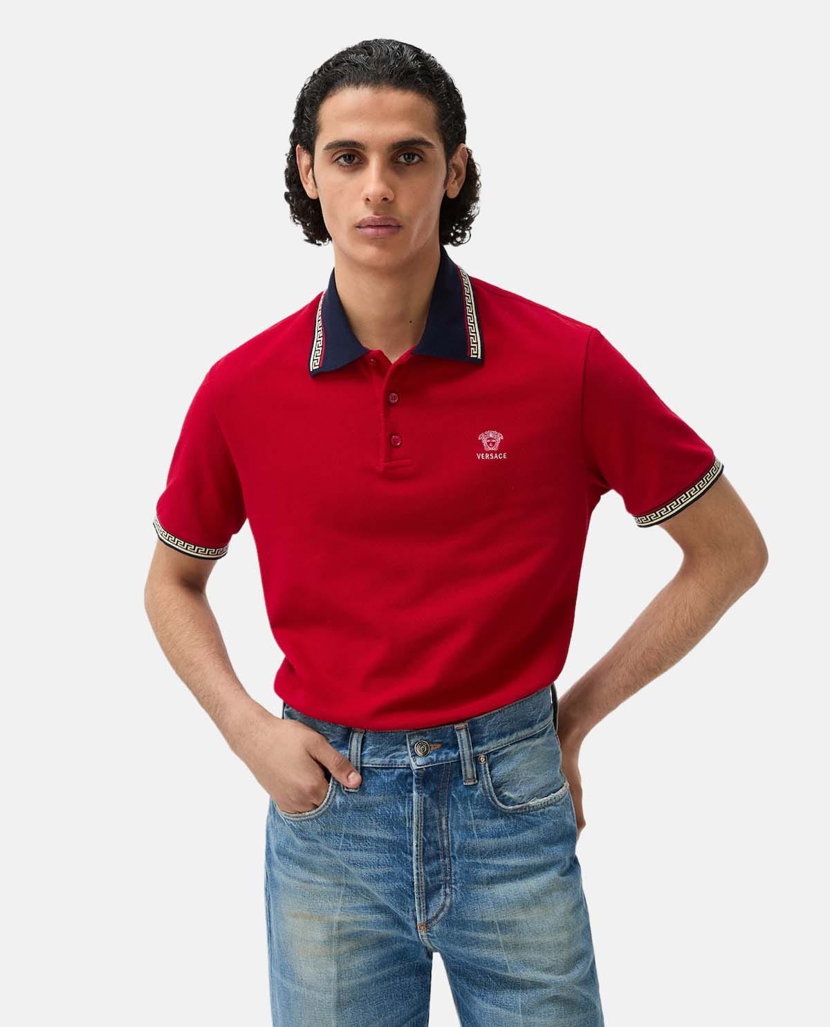 Áo polo tay ngắn thêu logo